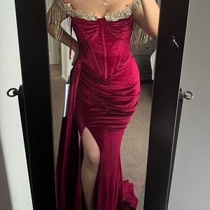 Portia And Scarlett Dress #22193 Deep Red